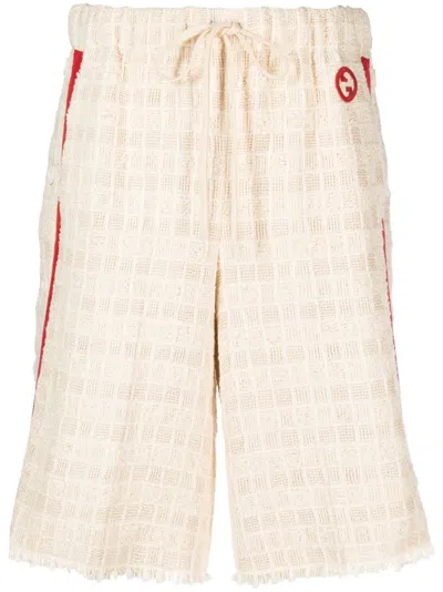 GUCCI TWEED DRAWSTRING SHORTS