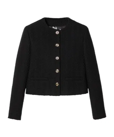Gucci Tweed Jacket In Black