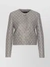 Gucci Tweed Jacket With Metallic Finish And All-over Strass