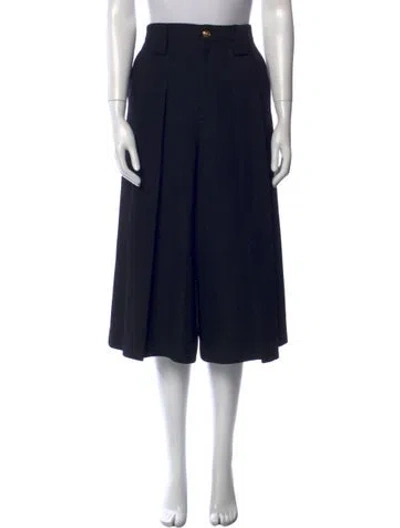 Pre-owned Gucci Tweed Knee-length Shorts In Black