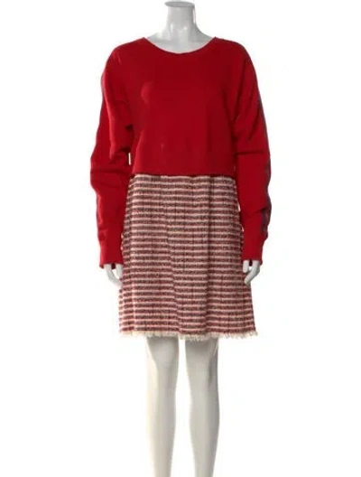 Pre-owned Gucci Tweed Mini Dress In Multi