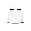 Gucci Tweed Mini Skirt Women In White
