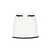 Gucci Tweed Mini Skirt Women In White