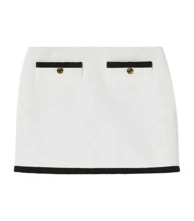 Gucci Cotton Tweed Skirt In White
