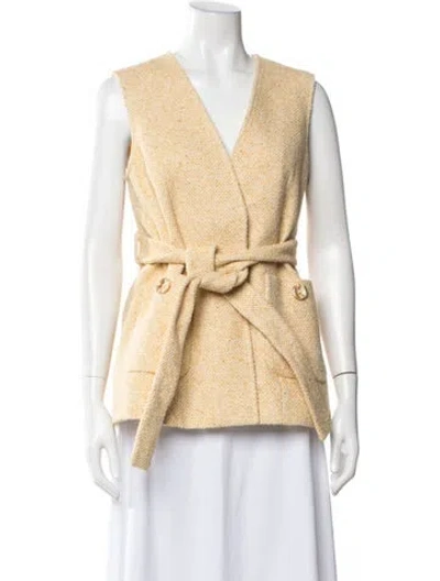 Pre-owned Gucci Tweed Pattern Vest In Multi