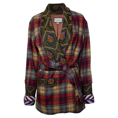 Pre-owned Gucci , Tweed Robe In Black