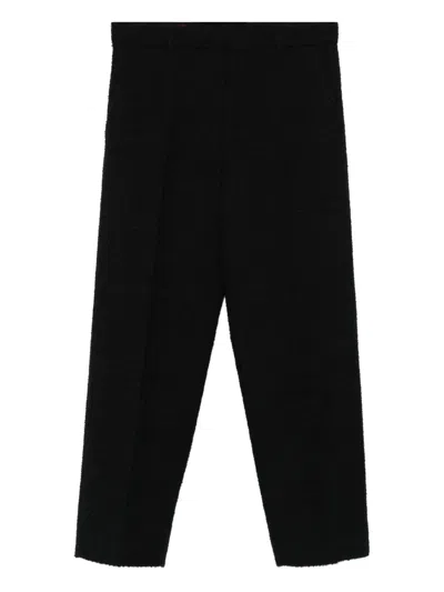 Gucci Tweed Trousers In Black