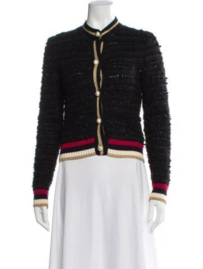 Pre-owned Gucci Tweed Tweed Pattern Bomber Jacket In Multi