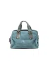 Gucci Twice Python Handbag In Blue