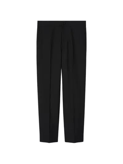 Gucci Twill Drawstring Trousers In Black