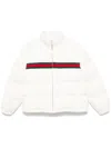 Gucci White Stretch Polyester Down Jacket In White