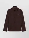 Gucci Twill Shirt With Snap Pocket And Long Sleeves In Multi
