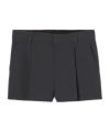 Gucci Shorts Dark Grey In Wool Twill Men In Black