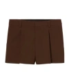 Gucci Twill Shorts In Brown