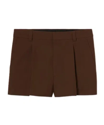 Gucci Twill Shorts In Brown