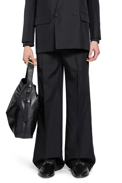 Gucci Twill Tailored Pants In Black