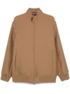 Gucci Twill-weave Bomber Jacket In Brown