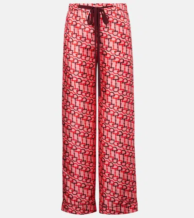 GUCCI TWILL WIDE-LEG PANTS