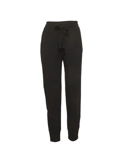 Pre-owned Gucci Twill Zip-detail Track Pants In Black