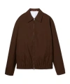 Gucci Wool Bomber-style Jacket In Brown