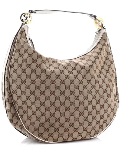 Gucci Twins Hobo Gg Canvas Medium (authentic Pre-loved)