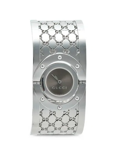 Pre-owned Gucci Twirl 30mm Watch In Gray