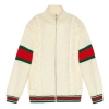 Gucci Twisted Bomber Jacket For Men Beige In Neutral
