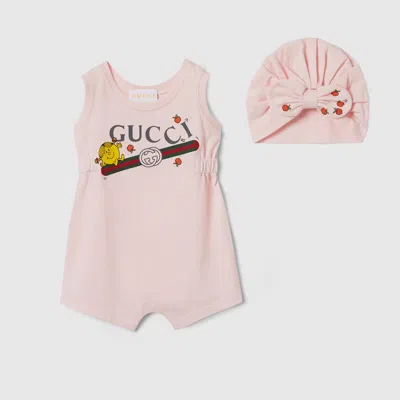 Gucci Babies' Two-piece Gift Set With Print In Multi