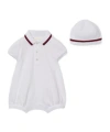 Gucci Two-piece Ribbon Hat And Jumpsuit In White