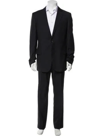 Pre-owned Gucci Two Piece Suit In Blue
