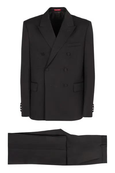 Gucci Double-breasted Dress Suits Black