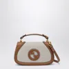Gucci Two-tone Canvas And Leather  Blondie Handbag