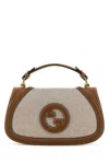 Gucci Two-tone Canvas And Leather  Blondie Handbag