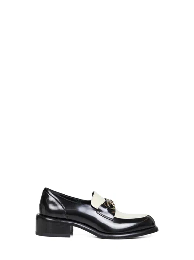 GUCCI TWO-TONE LEATHER LOAFERS WITH HORSEBIT
