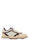 GUCCI TWO-TONE LEATHER RE-WEB SNEAKERS