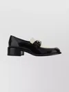 Gucci Two-tone Leather Loafers With Horsebit In Black