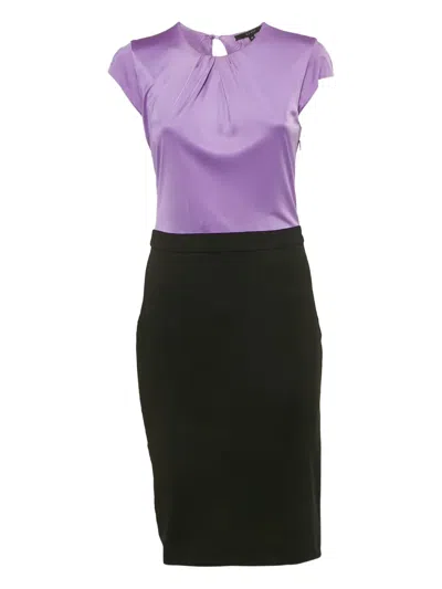 Pre-owned Gucci Two-tone Midi Dress