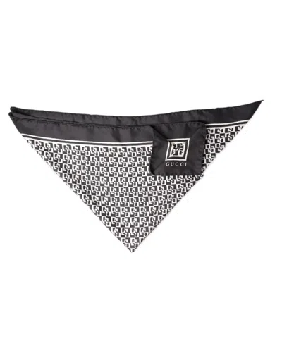Gucci Two-tone Silk Gg Scarf