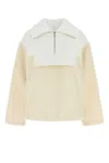 Gucci Beige Two-tone Blend Padded Jacket In Multi