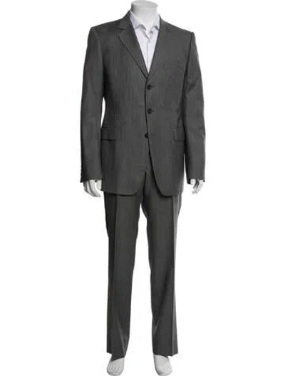 Pre-owned Gucci Two-piece Suit In Gray