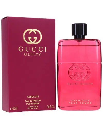 Gucci Unisex 3oz Guilty Absolute Edp In Transparent