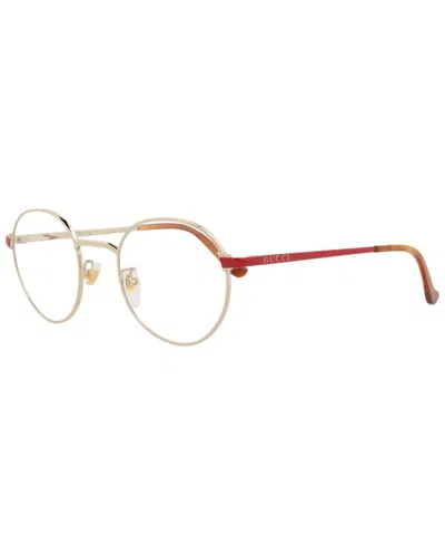 Gucci Unisex 47mm Optical Frames In Gold