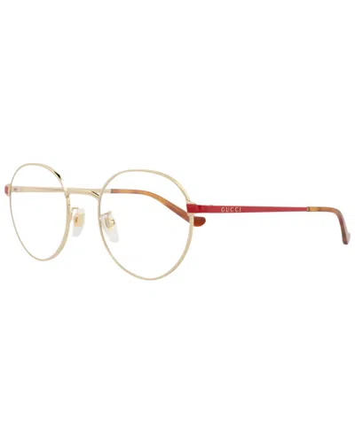 Gucci Unisex 50mm Optical Frames In Gold