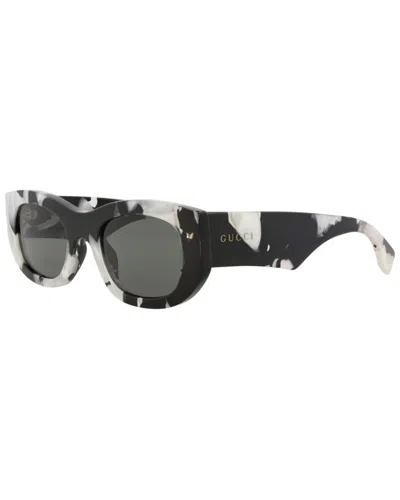 Gucci Unisex 51mm Sunglasses In Gray
