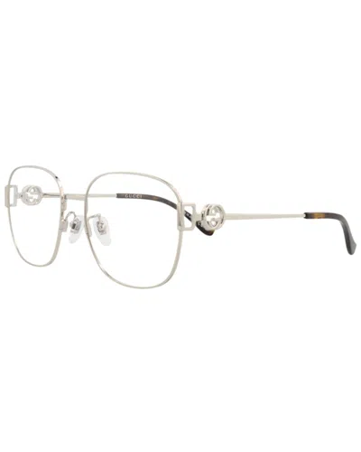 Gucci Unisex 57mm Optical Frames In Transparent