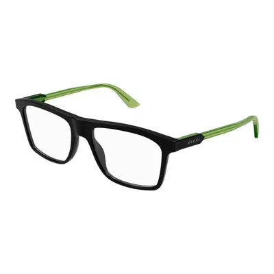 Gucci Unisex Black Square Eyeglass Frames Gg1820o 006 In Multi