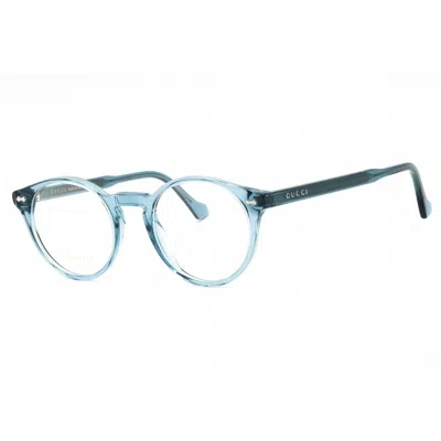 Gucci Unisex Blue Round Eyeglass Frames Gg0738o