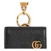 Gucci Unisex Gg Marmont Logo Leather Airpods Protective Case Black