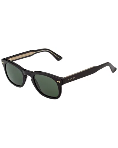 Gucci Unisex 49mm Black Sunglasses Gucci 49mm Small Round Sunglasses | Nordstrom main image 3
