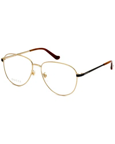 Gucci Unisex Gg0577oa 57mm Optical Frames In Gold
